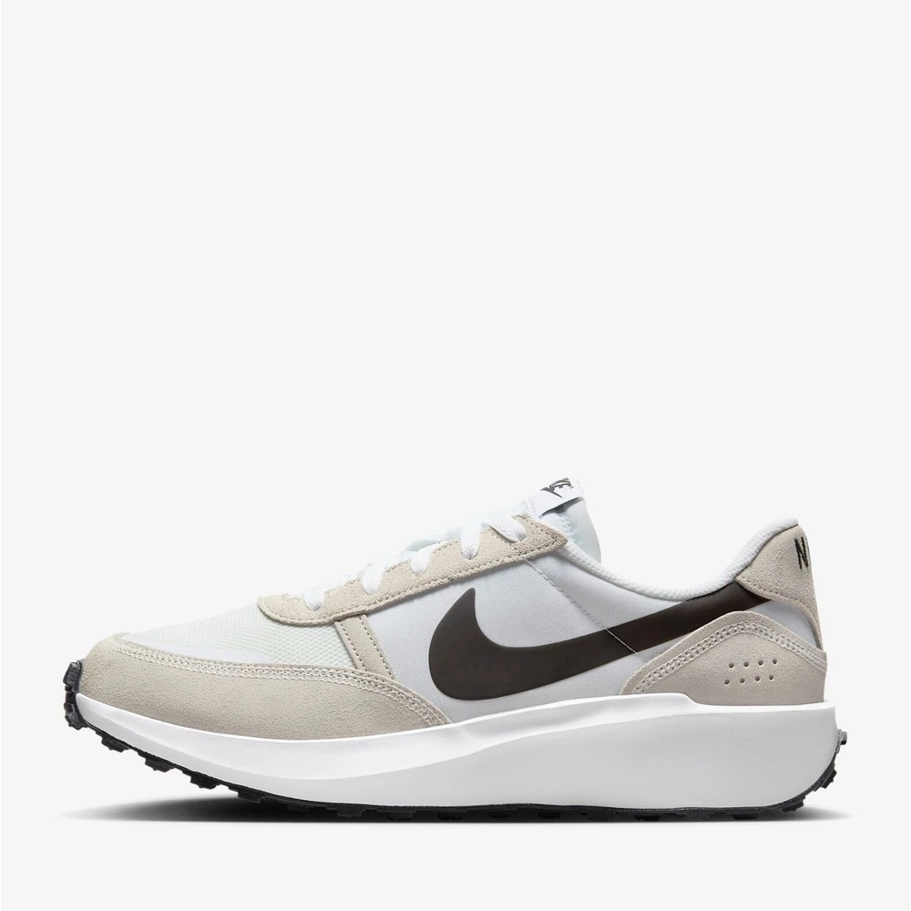 New Nike Sneakers Waffle Nav Flat Pewter White Retro Lifestyle FJ4195-003 Size 9